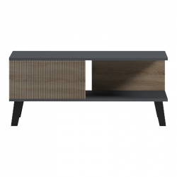 Τραπεζάκι σαλονιού Tuscany pakoworld sonoma-ανθρακί 83x54x34εκ