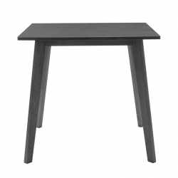 Τραπέζι Benson pakoworld MDF σε rustic grey απόχρωση 80x80x75εκ