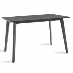 Τραπέζι Benson pakoworld MDF σε rustic grey απόχρωση 120x75x75εκ