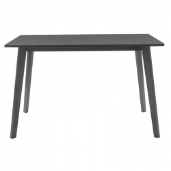 Τραπέζι Benson pakoworld MDF σε rustic grey απόχρωση 120x75x75εκ