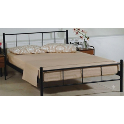 Μονό Μεταλλικό Κρεβάτι Μαύρο 198 x 98cm