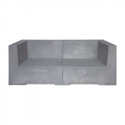CONCRETE 2Θέσιος Kαναπές Κήπου - Βεράντας, Cement Grey  166x81x65cm