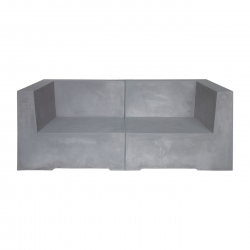 CONCRETE 2Θέσιος Kαναπές Κήπου - Βεράντας, Cement Grey  166x81x65cm