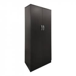 Ντουλάπα εξάφυλλη με πατάρι Athos pakoworld wenge 240x42x240εκ