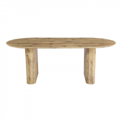 Τραπέζι Nembou pakoworld mdf σε oak απόχρωση 210x100x76εκ