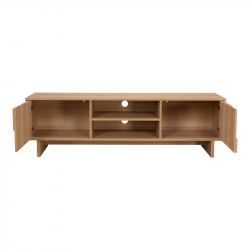 Έπιπλο τηλεόρασης Jenfia pakoworld mdf σε φυσική απόχρωση 150x39x45,5εκ