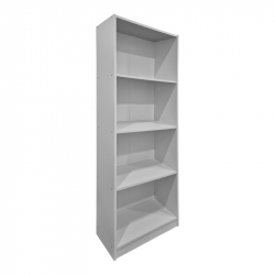 Βιβλιοθήκη Kendy pakoworld λευκό 60x30x167εκ