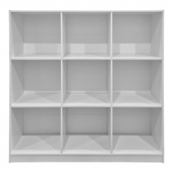 Βιβλιοθήκη Gridea pakoworld λευκό 119.5x30x121εκ