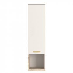 Σύνθετο σαλονιού Norda pakoworld κρεμ με oak 187x40x58.4εκ