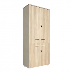 Ντουλάπα γραφείου Armadi pakoworld σε oak-μπεζ 80x40x200εκ