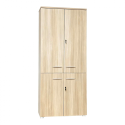 Ντουλάπα γραφείου Armadi pakoworld σε oak-μπεζ 80x40x200εκ