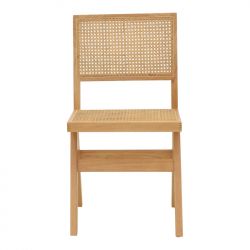 Καρέκλα Winslow pakoworld φυσικό rubberwood 45x56x82εκ