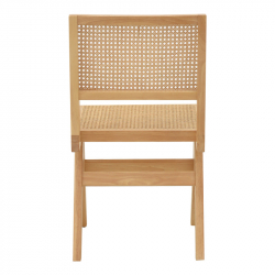 Καρέκλα Winslow pakoworld φυσικό rubberwood 45x56x82εκ