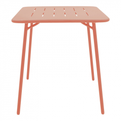 Τραπεζαρία Moraja Deraby pakoworld σετ 3τεμ terracotta μέταλλο 70x70x73εκ