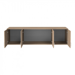 Πατάρι ντουλάπας Royal pakoworld τετράφυλλο sonoma 200x58x53εκ