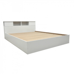 Κρεβάτι με στρώμα Olympus Resty pakoworld λευκό 160x200εκ