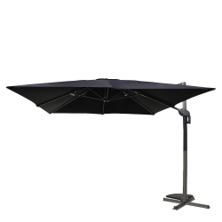 Ομπρέλα Κήπου ArteLibre VALENA Μαύρο/Γκρι Αλουμίνιο/Polyester Φ3x3m
