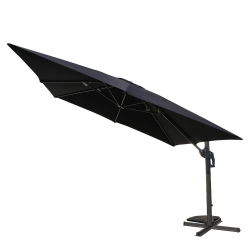 Ομπρέλα Κήπου ArteLibre VALENA Μαύρο/Γκρι Αλουμίνιο/Polyester Φ3x3m