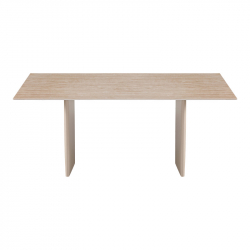Τραπέζι Releno pakoworld sintered stone σε όψη τραβερτίνας 180x90x75εκ