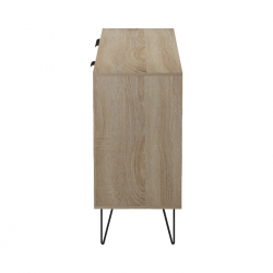 Μπουφές Balain pakoworld sonoma-ανθρακί 142x35.5x83εκ