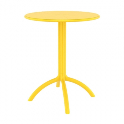 OCTOPUS Φ60Χ75εκ. YELLOW ΤΡΑΠΕΖΙ ΠΟΛ/ΝΙΟΥ