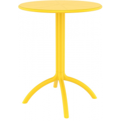 OCTOPUS Φ60Χ75εκ. YELLOW ΤΡΑΠΕΖΙ ΠΟΛ/ΝΙΟΥ