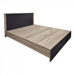 Κρεβάτι με στρώμα Athos-Resty pakoworld sonoma-ανθρακί 160x200εκ