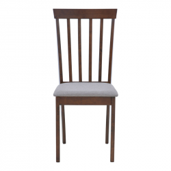 Καρέκλα Houston pakoworld rubberwood σε καρυδί απόχρωση 40x49x94εκ
