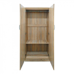 Ντουλάπα τετράφυλλη Athos Ι pakoworld sonoma 160x42x180εκ