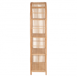 ΒΙΒΛΙΟΘΗΚΗ SIMOK HM9552 ΑΠΟ ΦΥΣΙΚΟ RATTAN ΣΕ ΦΥΣΙΚΟ ΧΡΩΜΑ 80x40x182Υεκ.