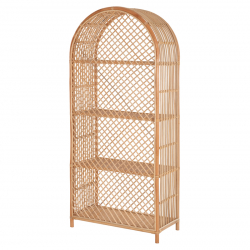 ΒΙΒΛΙΟΘΗΚΗ SIMOK HM9552 ΑΠΟ ΦΥΣΙΚΟ RATTAN ΣΕ ΦΥΣΙΚΟ ΧΡΩΜΑ 80x40x182Υεκ.