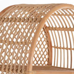 ΒΙΒΛΙΟΘΗΚΗ SIMOK HM9552 ΑΠΟ ΦΥΣΙΚΟ RATTAN ΣΕ ΦΥΣΙΚΟ ΧΡΩΜΑ 80x40x182Υεκ.