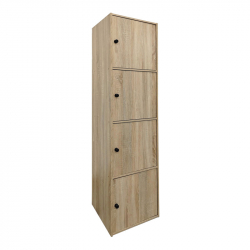 Ντουλάπι-στήλη Gabino pakoworld σε sonoma απόχρωση 40x39x158εκ