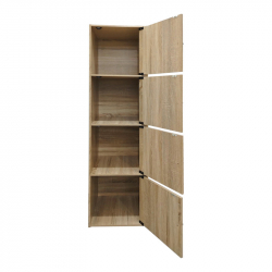 Ντουλάπι-στήλη Gabino pakoworld σε sonoma απόχρωση 40x39x158εκ