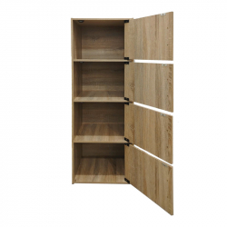 Ντουλάπι-στήλη Soline pakoworld σε sonoma απόχρωση 40x34.5x120εκ