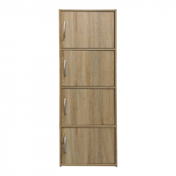 Ντουλάπι-στήλη Soline pakoworld σε sonoma απόχρωση 40x34.5x120εκ