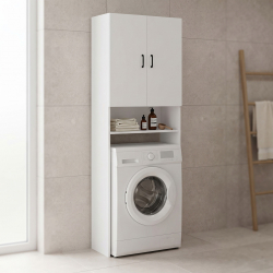 Έπιπλο πλυντηρίου Tzelio pakoworld λευκό 65x30x180εκ