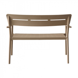 Παγκάκι διθέσιο Cadrin pakoworld cappuccino PP 117x60x83εκ