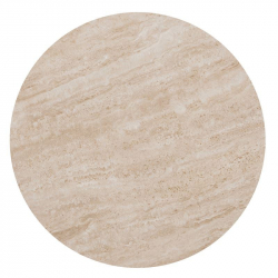 Επιφάνεια Μάρμαρο Sintered Stone, Απόχρωση Travertine Marble (MDF για στήριξη βάσης)  Φ60cm/11mm