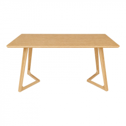 Τραπέζι Pendra pakoworld mdf επιφάνεια με πόδι ξύλο μασίφ σε sonoma απόχρωση 150x80x75εκ