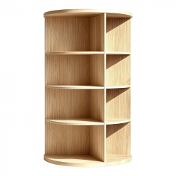 Γωνιακή ραφιέρα Benzal pakoworld sonoma MDF 80x30x120εκ