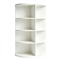 Γωνιακή ραφιέρα Benzal pakoworld λευκό MDF 80x30x120εκ