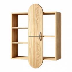 Ραφιέρα τοίχου Jonna pakoworld sonoma MDF 60x10x80εκ