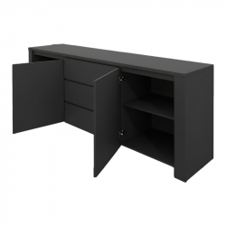 Μπουφές Kalya pakoworld σε ανθρακί απόχρωση 220x49x89.5εκ