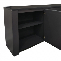 Μπουφές Kalya pakoworld σε ανθρακί απόχρωση 220x49x89.5εκ