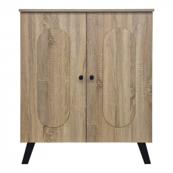 Παπουτσοθήκη-ντουλάπι Cathi pakoworld sonoma 80x34x95εκ