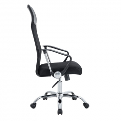 A9943 ΜΑΥΡΟ MESH ΠΟΛΥΘΡΟΝΑ ΓΡΑΦΕΙΟΥ 56X59X45-108/55-118εκ.