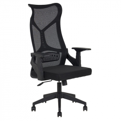A9920 ΜΑΥΡO MESH ΠΟΛΥΘΡΟΝΑ ΓΡΑΦΕΙΟΥ 64X65X48-115/56-125εκ.