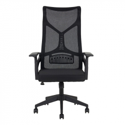 A9920 ΜΑΥΡO MESH ΠΟΛΥΘΡΟΝΑ ΓΡΑΦΕΙΟΥ 64X65X48-115/56-125εκ.