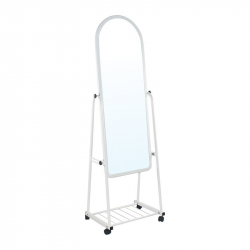 ROLLAND Big Καθρέπτης Δαπέδου Μέταλλο Βαφή Άσπρο  50x40x160cm